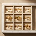 Anillo ajustable dorado con circonia - Aurelis & Co.